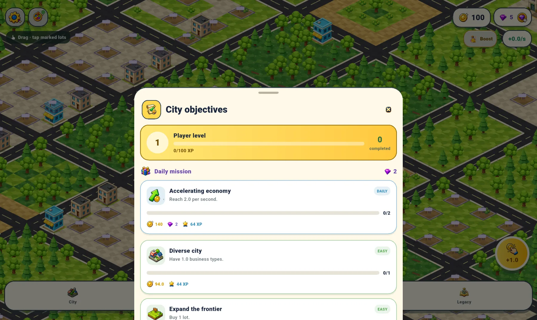 Golden District objectives and missions